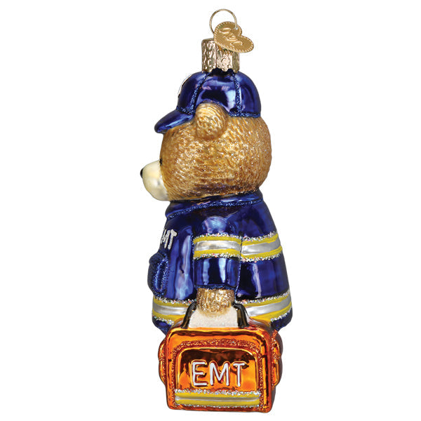Emt Teddy Bear Ornament  Old World Christmas  12648