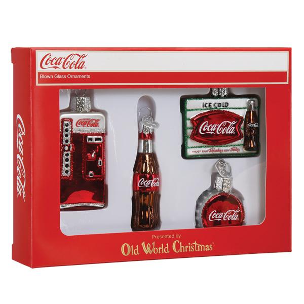 Coca-Cola Mini Diner Set  Old World Christmas Ornaments 14031
