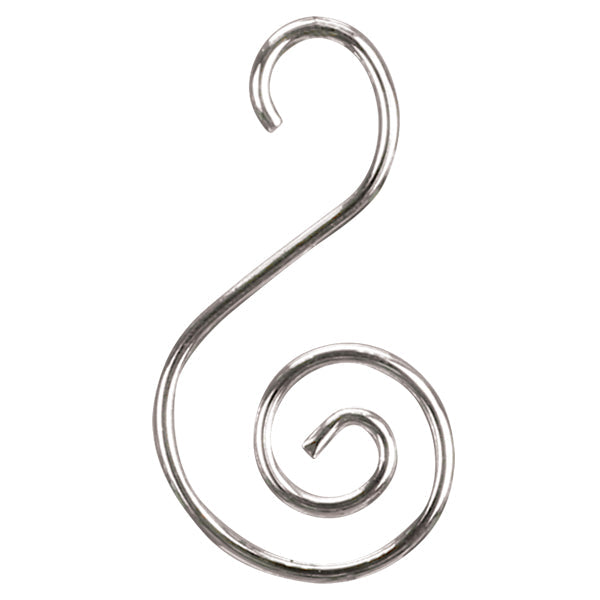 24 Silver S-hooks Ornament Old World Christmas 14105, featuring silver S-shaped metal ornament hooks.