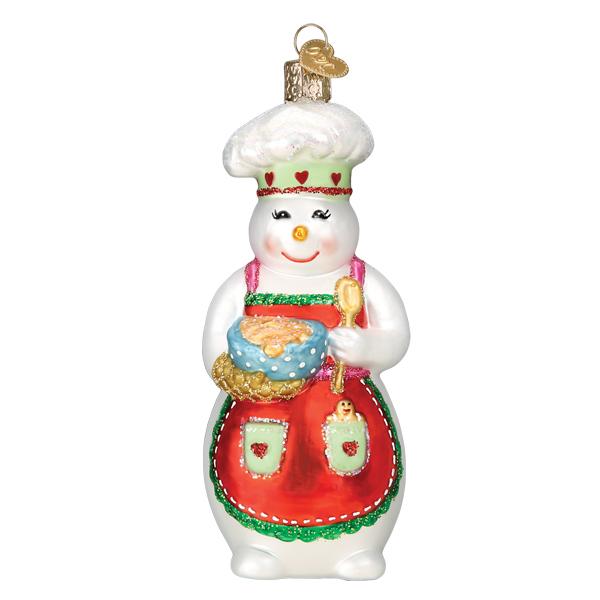 Snow Woman Chef Ornament Old World Christmas Ornament 24208
