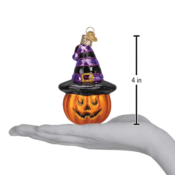 Witch Pumpkin Ornament  Old World Christmas  26090