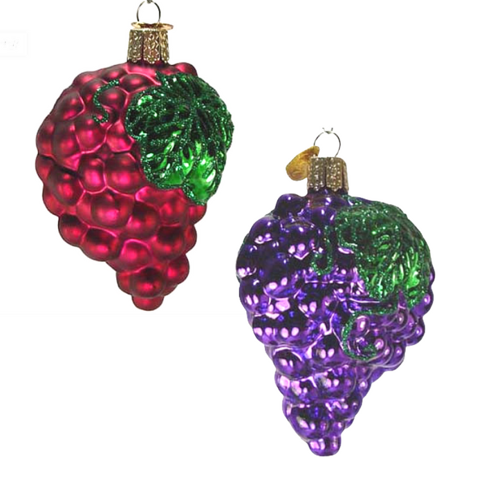Purple Grapes 28004 Old World Christmas Ornament Assorted