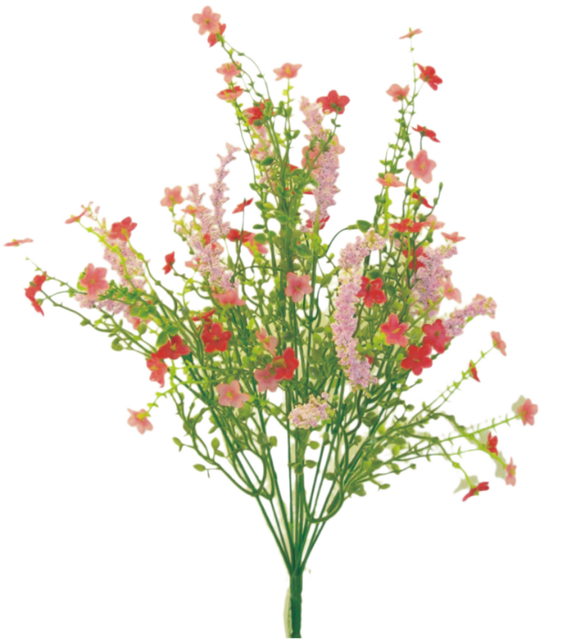 18" Pink Baby's Breath Filler Bush with 12 Stems 30356PK
