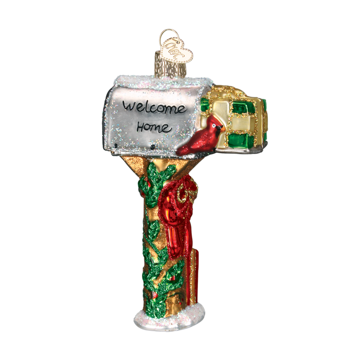 Welcome Home Mailbox Old World Christmas Ornament 32079