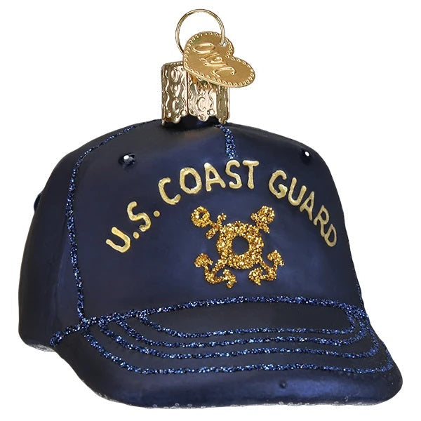 Coast Guard Cap Old World Christmas Ornament 32400
