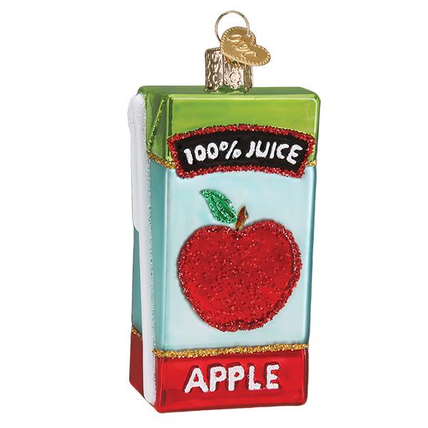 Apple Juice Box Old World Christmas Ornament 32426