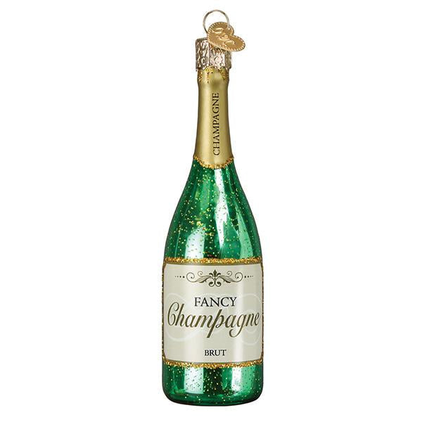 Champagne Bottle Old World Christmas Ornament 32440