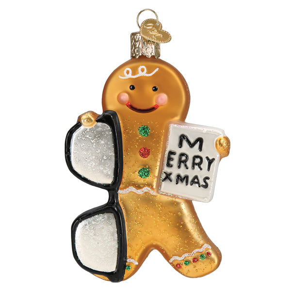 Gingerbread Optometrist Ornament  Old World Christmas  32539