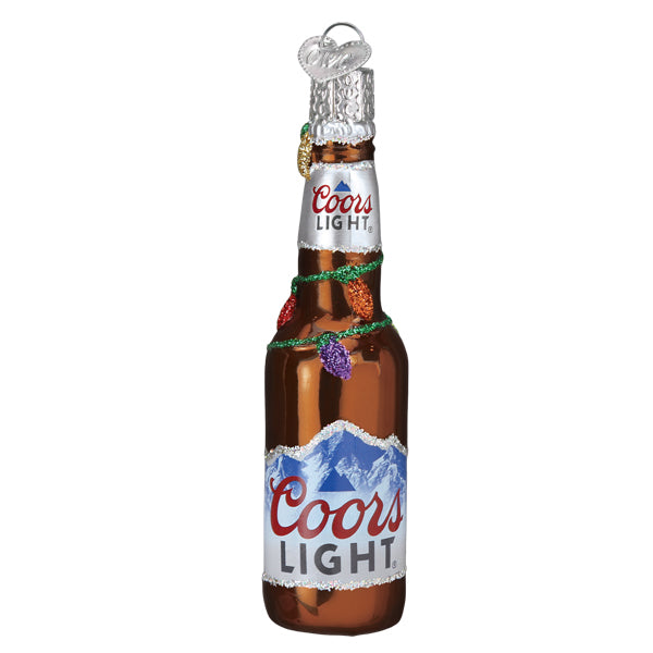 Holiday Coors Light Bottle Old World Christmas Ornament 32561