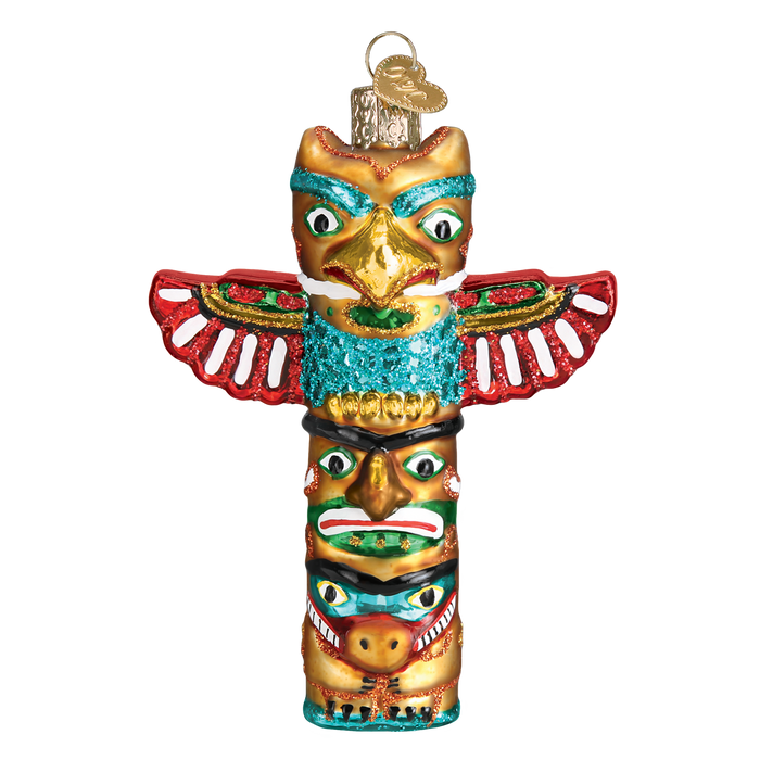 Totem Pole Ornament Old World Christmas Ornament 36252