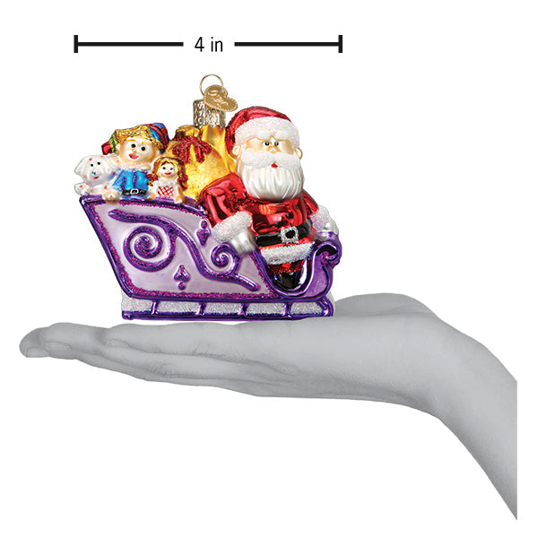 Santa And Friends Ornament  Old World Christmas  44205