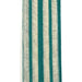 The 1.5 Ivory Teal Canvas Stripes (45109-09-33) features a vertical strip with alternating green and beige stripes, and the woven texture enhances the evenly spaced design.