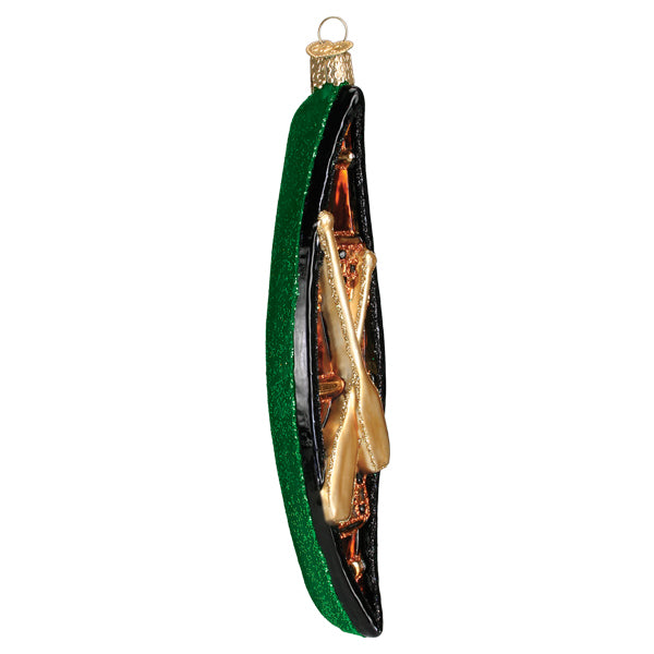 Green Canoe Ornament  Old World Christmas  46111