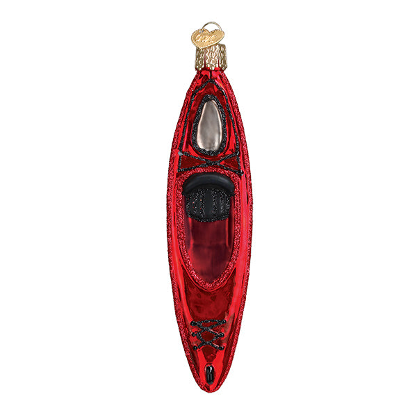 Red Kayak Ornament  Old World Christmas  46112