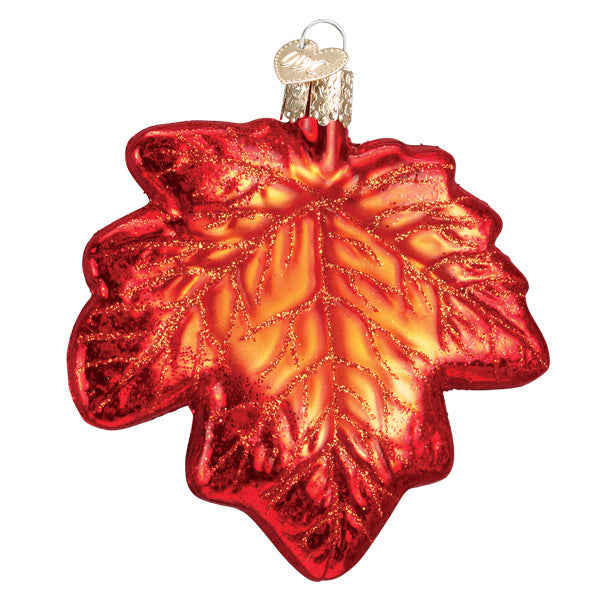 Red Maple Leaf Ornament  Old World Christmas  48045