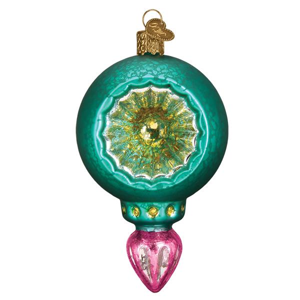 Turquoise Luster Reflection Old World Christmas Ornament 51501