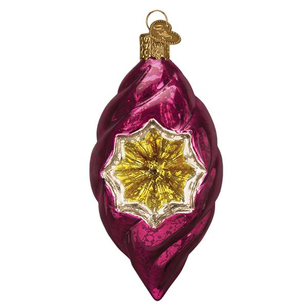 Lusterous Orchid Reflection Old World Christmas Ornament 51504