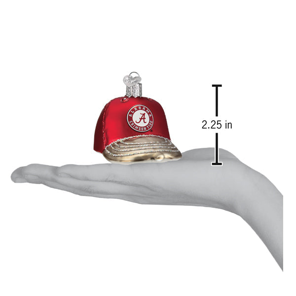 Alabama Baseball Cap Ornament  Old World Christmas  60119