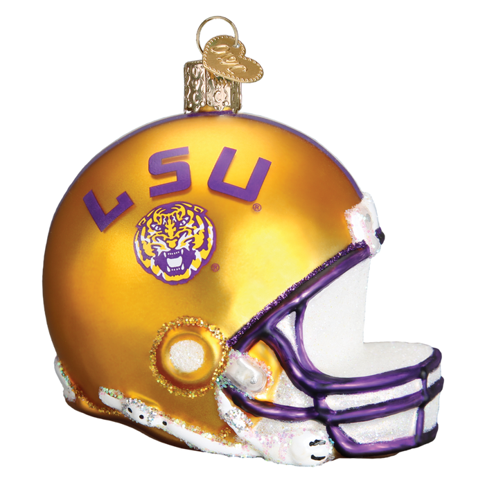 LSU Football Helmet Old World Christmas Ornament 60317