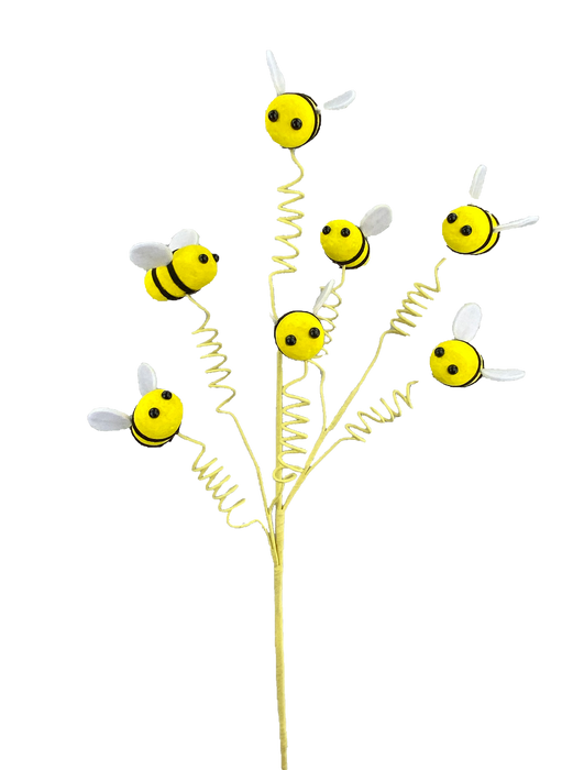 29" Yellow Bee Spray with 7 Stems  63014YW