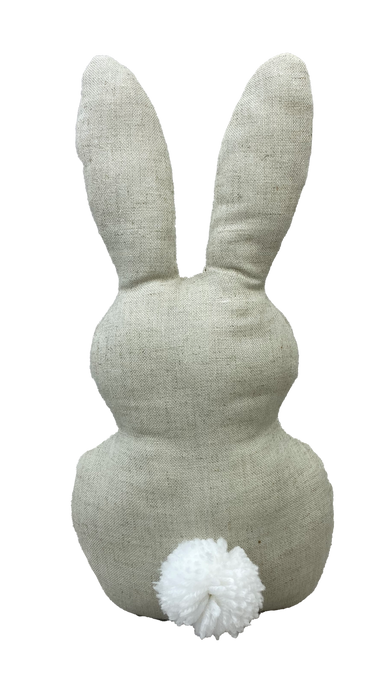 12" by 6.5" Natural Plush Bunny Pom Pom Tail 63252NAT