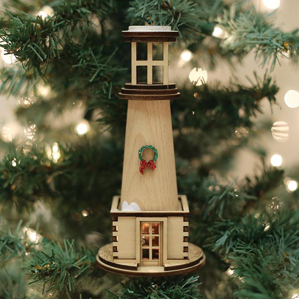 Holiday Lighthouse Old World Christmas Ornament 80017