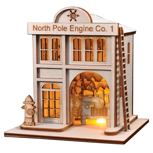 North Pole Engine Company Firehouse GC120 Old World Christmas Ornament 80018