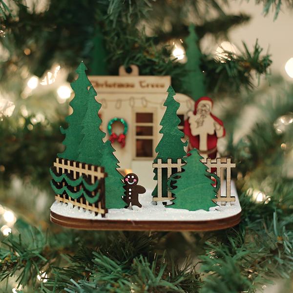 Christmas Tree Lot Old World Christmas Ornament 80027