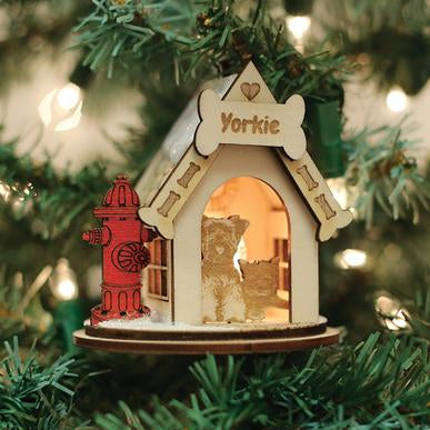 Yorkshire Terrier K9 Cottage K9108 Old World Christmas Ornament 81007