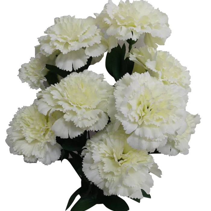17" with 11 stems Cream Color Fast Carnation Bush 81230Cm