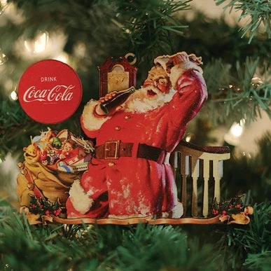Coca-Cola Santa Staircase-CCO103 Old World Christmas Ornament 84202