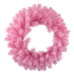 The 24 Pink Pine Wreath (84904WR24) features dense, evenly spread artificial pink foliage in a circular design and is displayed against a light gray background.