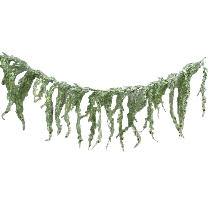 6' Frosted Cedar Garland   Frosted Green  85347FROST