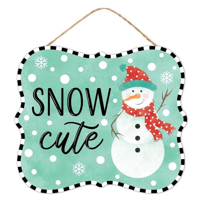 10.5"L X 9"H Snow Cute Sign AP714684