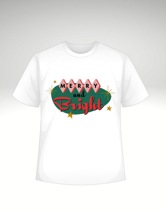 Merry & Bright Retro T-Shirt or Sweatshirt