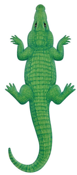 19"Hx8"L Metal Alligator Shape Sign  Green/Lime/Emerald/Black  MD106258