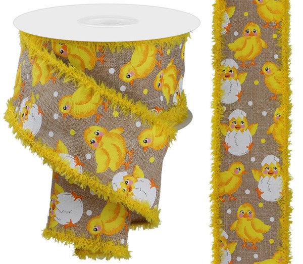 2.5"X10Yd Baby Chicks On Royal/Drift  Lt Tan/Multi  RGA8513JW