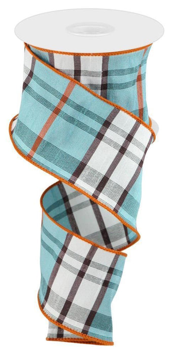2.5" Plaid Faux Dupioni Ribbon RGC1332FR