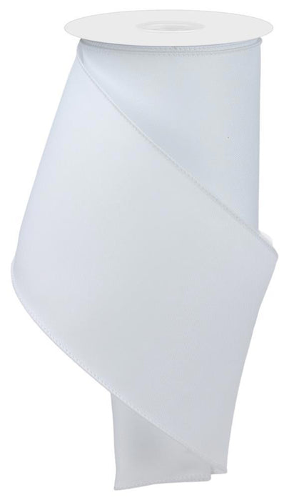 4"X10Yd Diagonal Weave Fabric  White  RGE120427