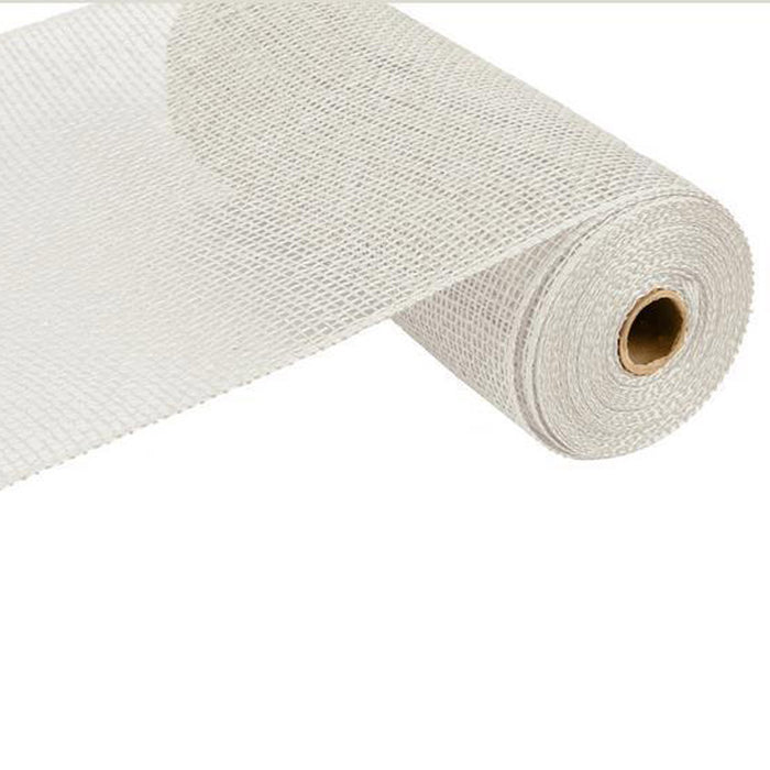 10" White Poly Burlap Mesh RP810027