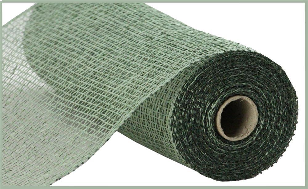 10"X10Yd Eucalyptus Green Poly Burlap Mesh RP8100M6