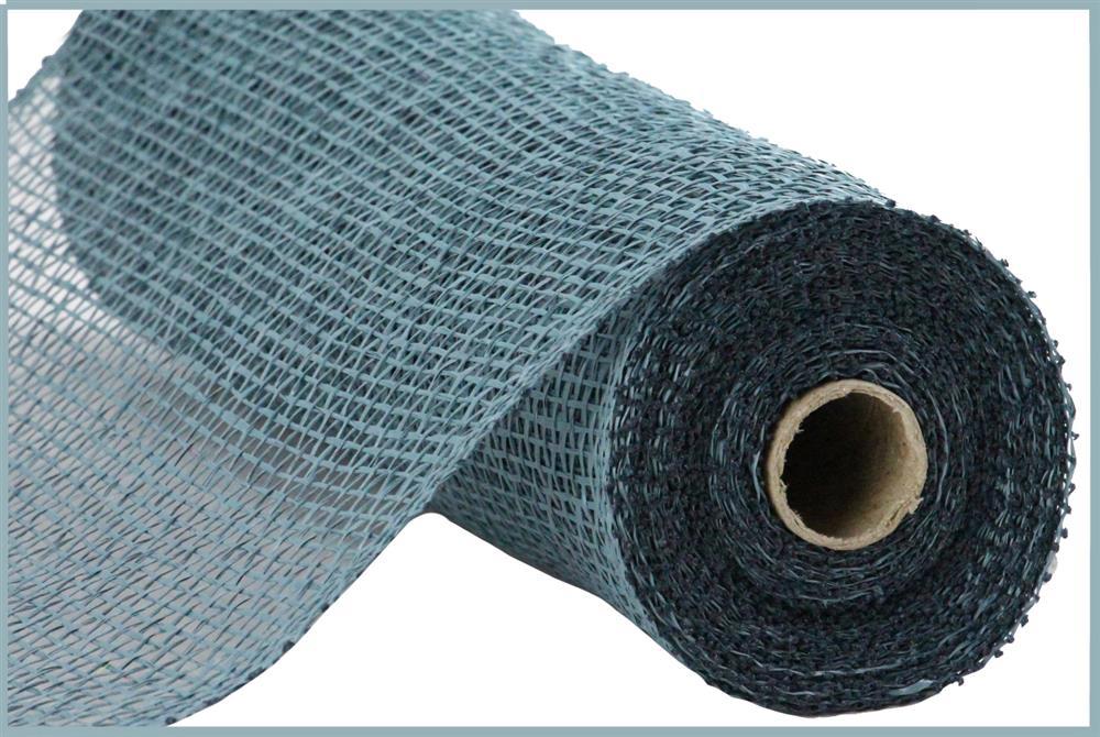 10"X10Yd Smoke Blue Poly Burlap Mesh RP8100M7