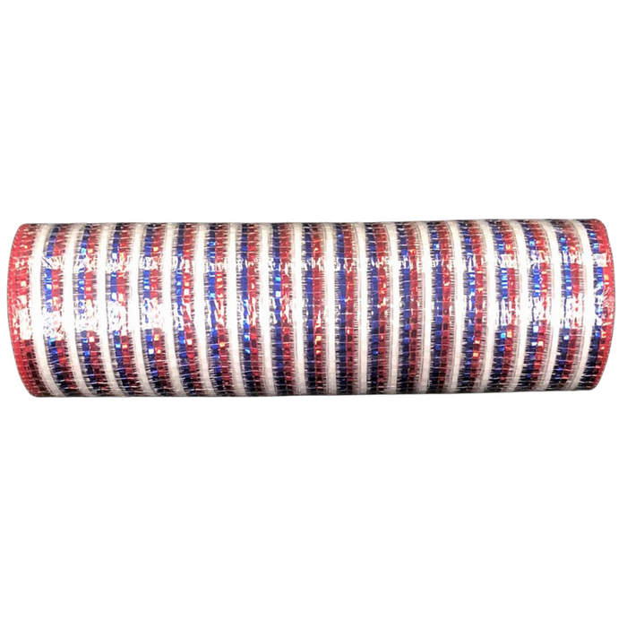 10" Red White Blue Thin Stripe Mesh XB102610-74