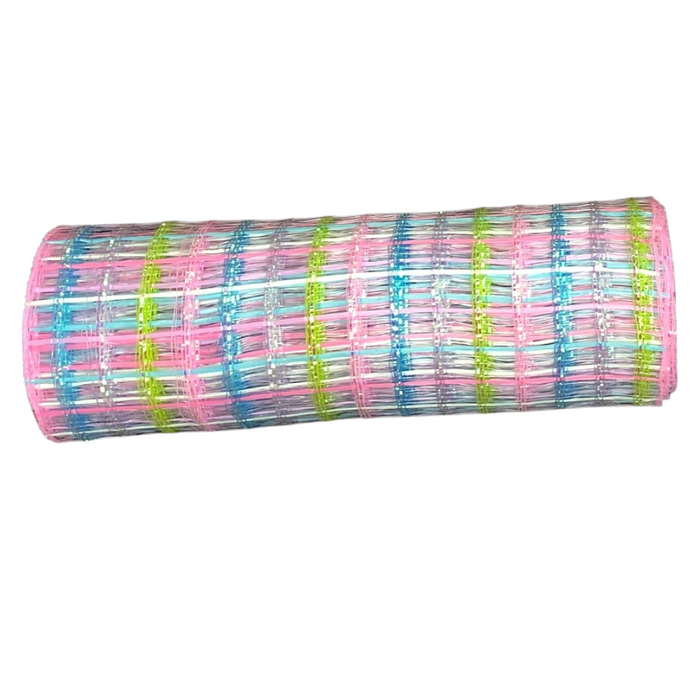 10" Lime Blue Pink Lavender Wide Weave Mesh XB104410-03