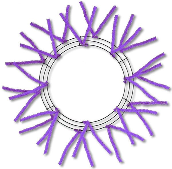 24" Pencil Wreath Purple Non-Metallic XX750423