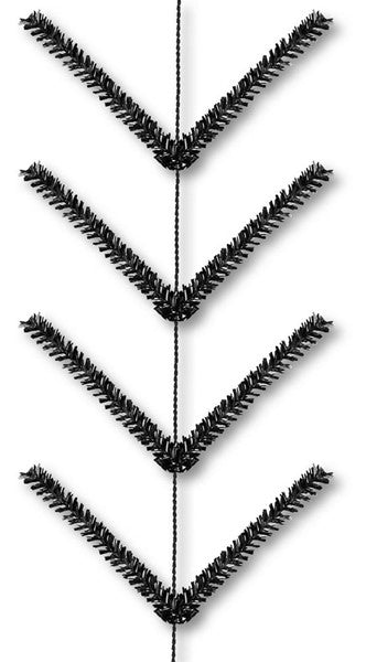 Pencil Work Garland Metallic Black XX752502 — Trendy Tree