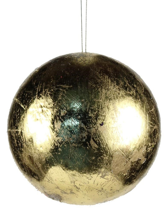 100Mm Metallic Ball Ornament  18K Gold  XY653608