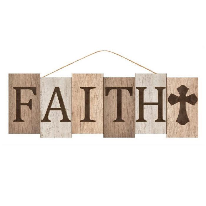 14" Faith Block Sign AP7032