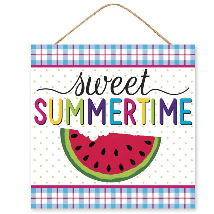 10" Sweet Summertime Sign AP7080