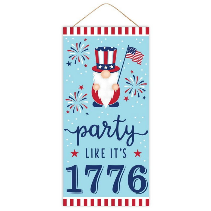 12.5" Party Like It's 1776 Sign AP7096